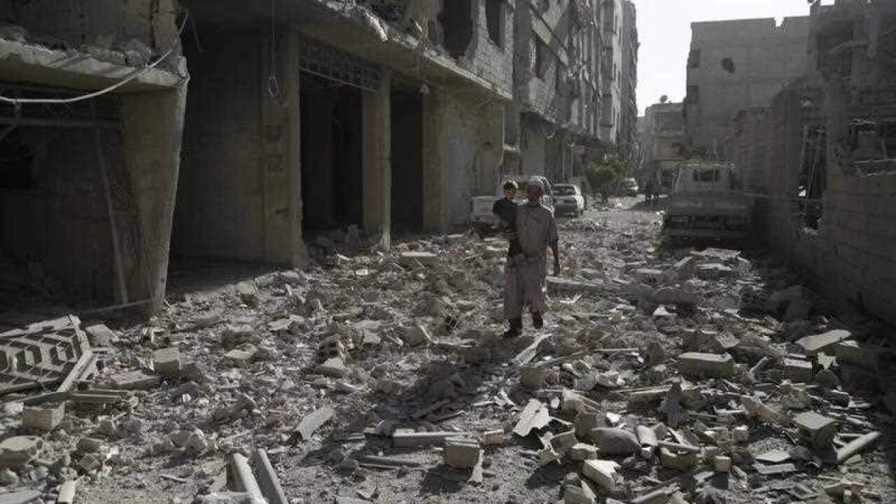The destruction caused in Eastern Ghouta.