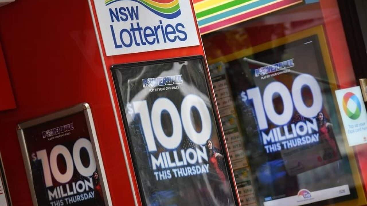 Powerball lottery advertisements