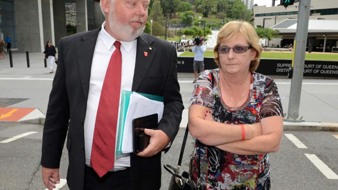 Bus driver Ross Edmunds leaves court after giving evidence