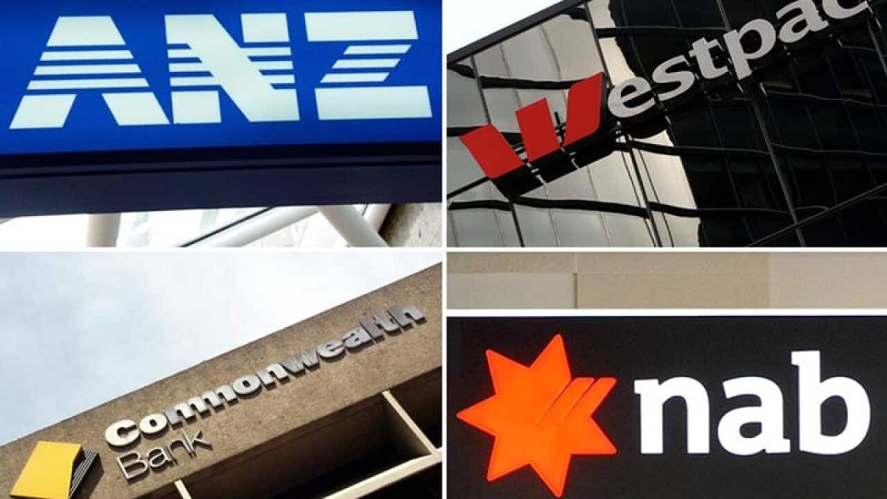 Composite image of Australia's 'big four' banks.