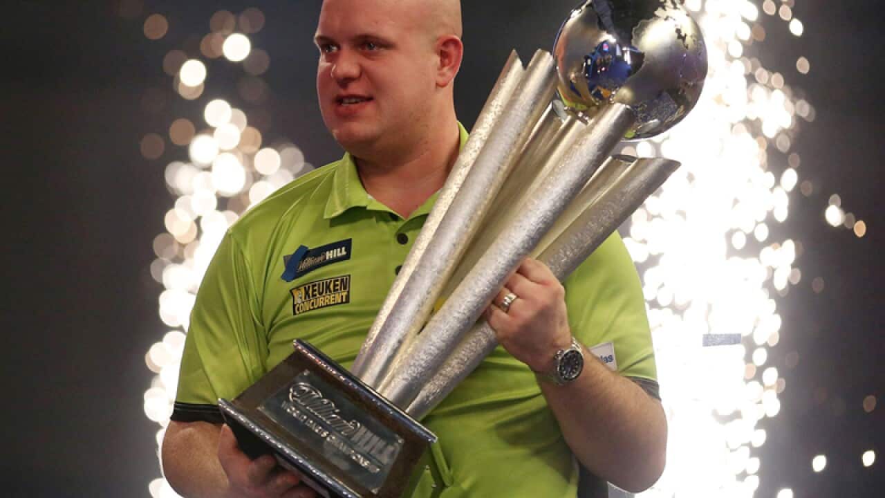 Dutch darts player Michael van Gerwen