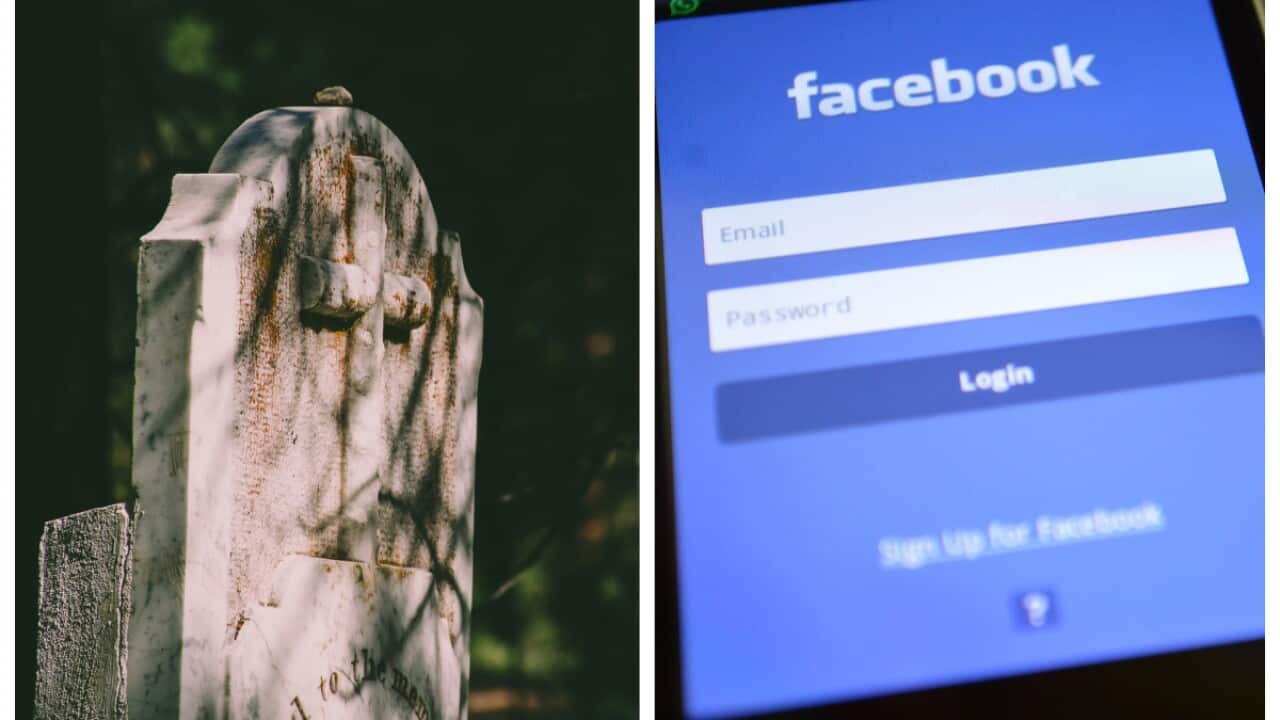 facebook and grave