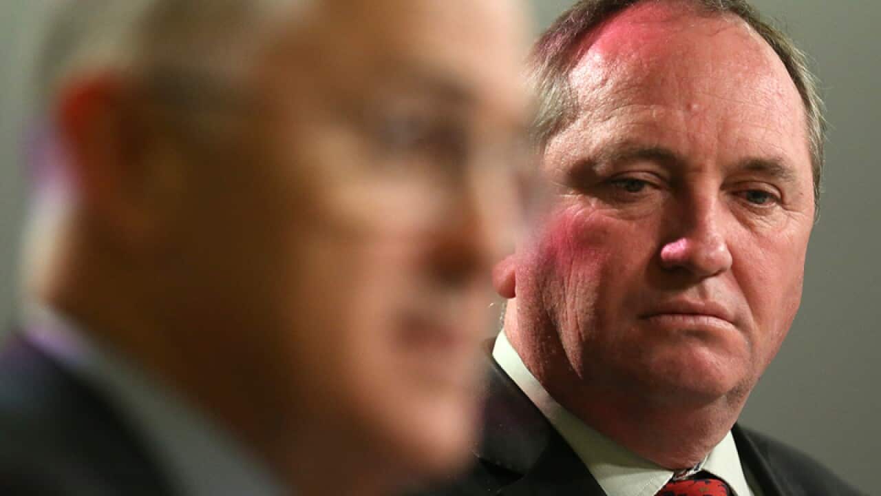 Nationals leader Barnaby Joyce and Prime Minister Malcolm Turnbull