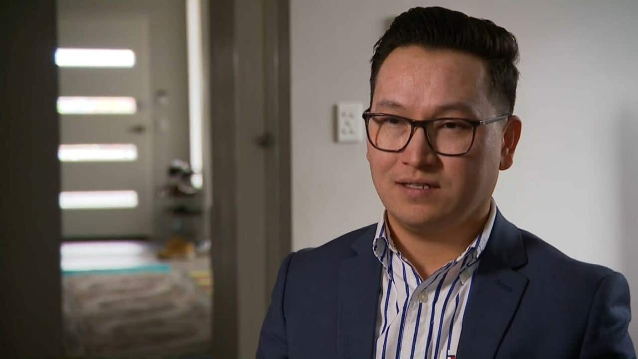 Sydney resident Zaki Haidari rings his family in Kabul every few hours