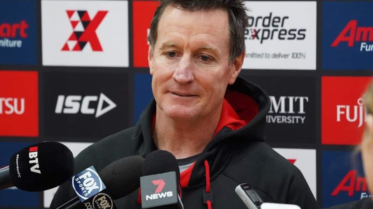 AFL BOMBERS TRAINING WORSFOLD