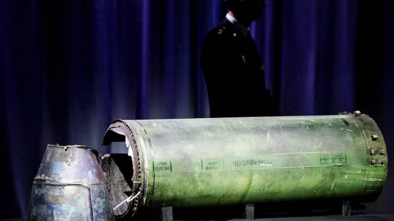 A damaged Buk missile.