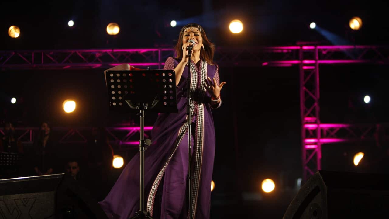 APTOPIX Mideast Palestinians Syrian Singer
