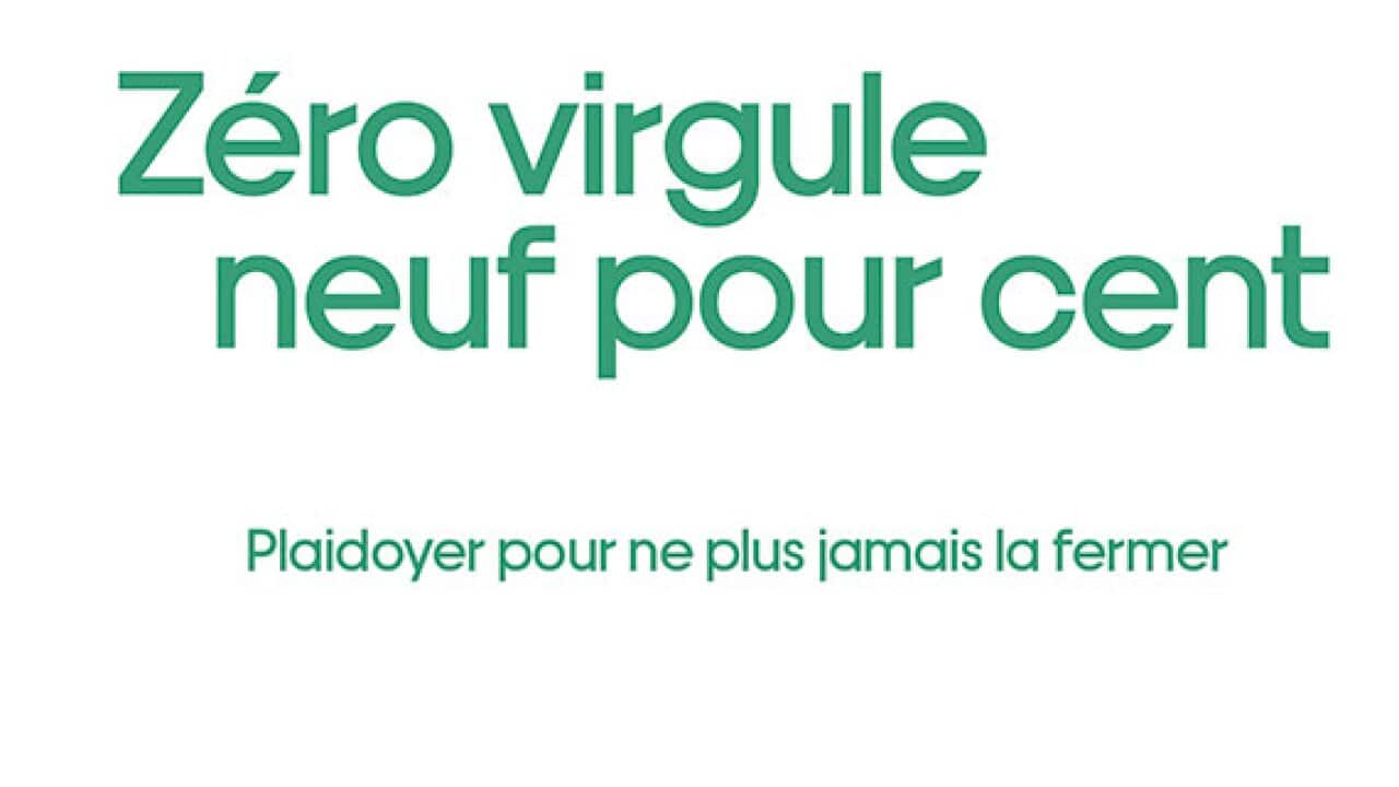 Couverture du livre "0,9%, plaidoyer pour ne plus jamais la fermer"