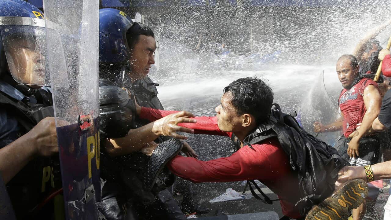 Protester Trump Manila