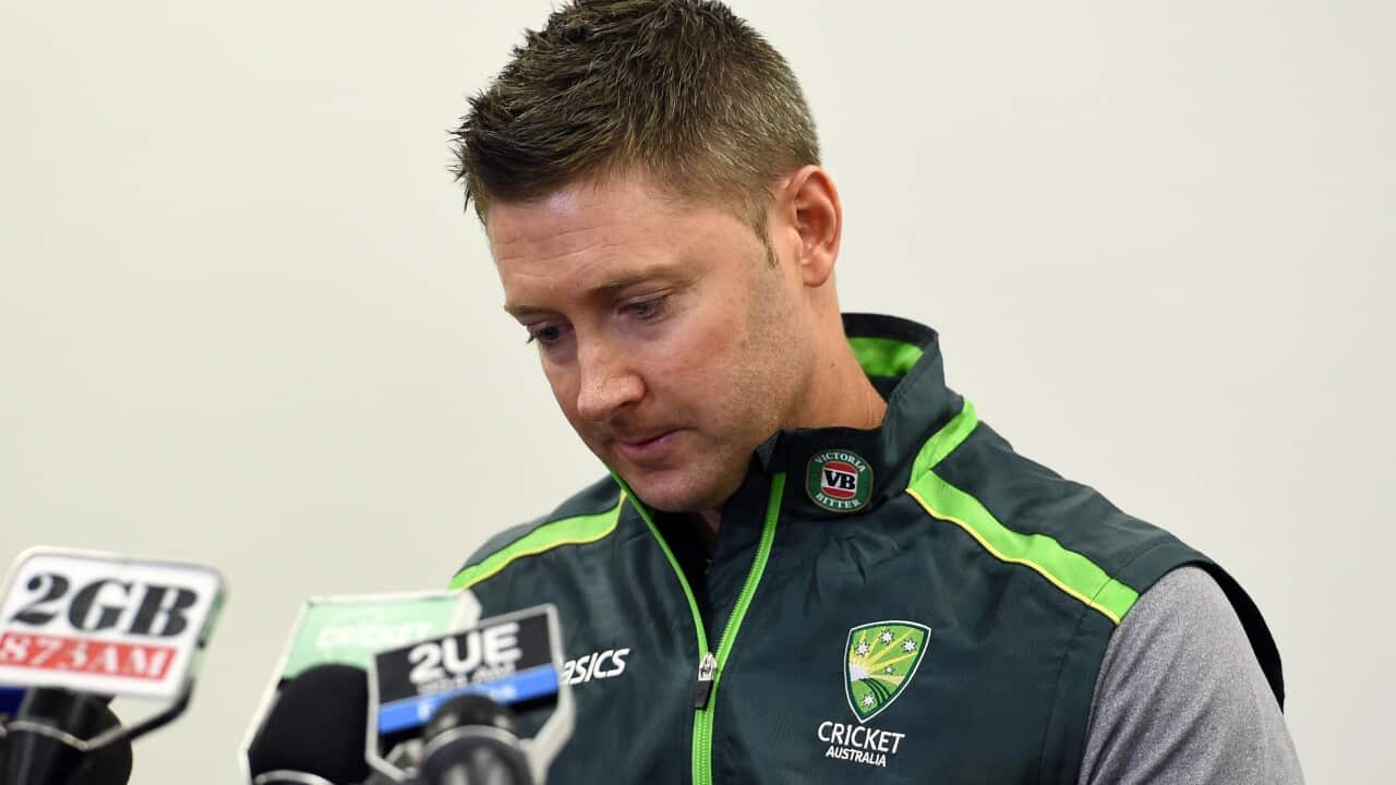 Michael Clarke reads statement about death of Phillip Hughes