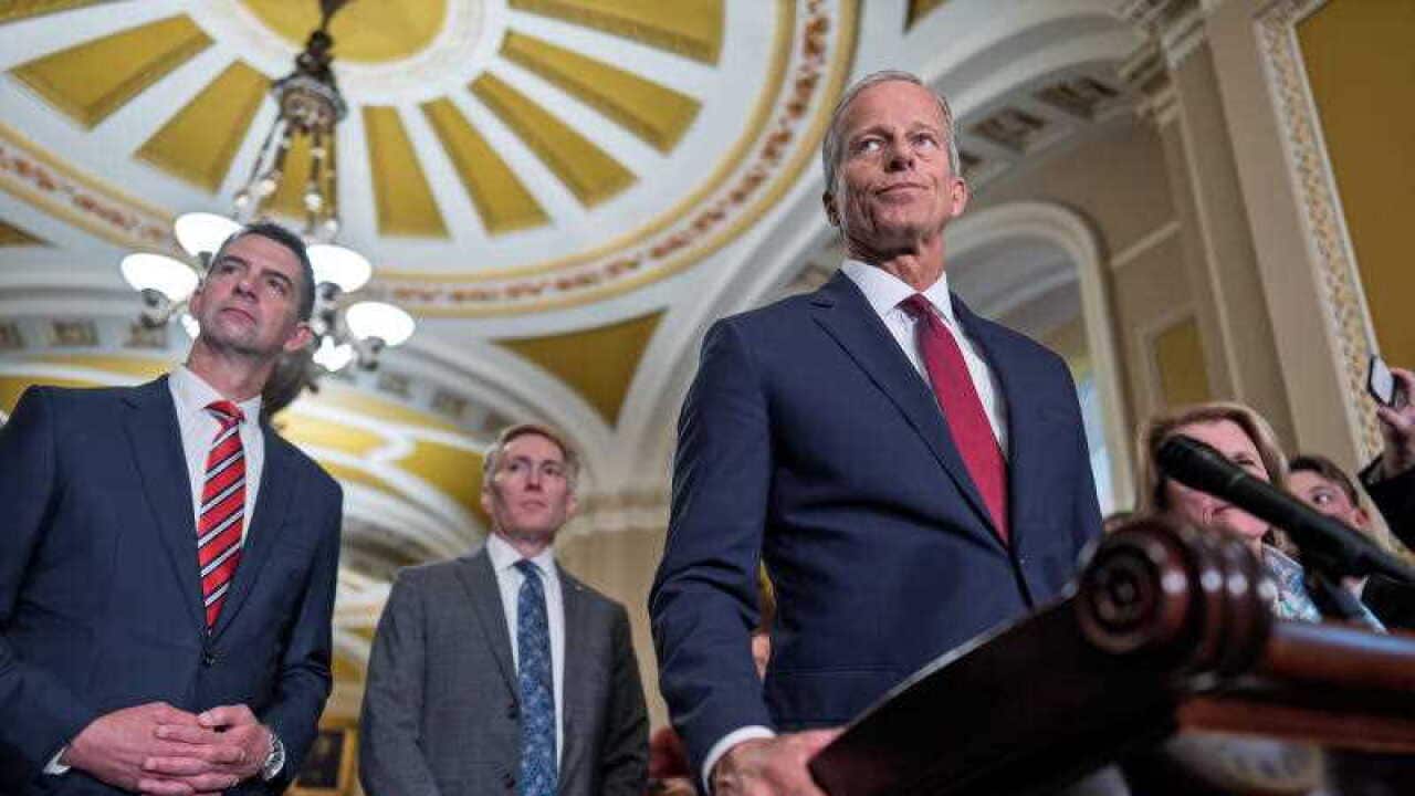 Senate Majority Leader John Thune in the US Capitol in Washington, DC, USA, 19 May 2026.jpg