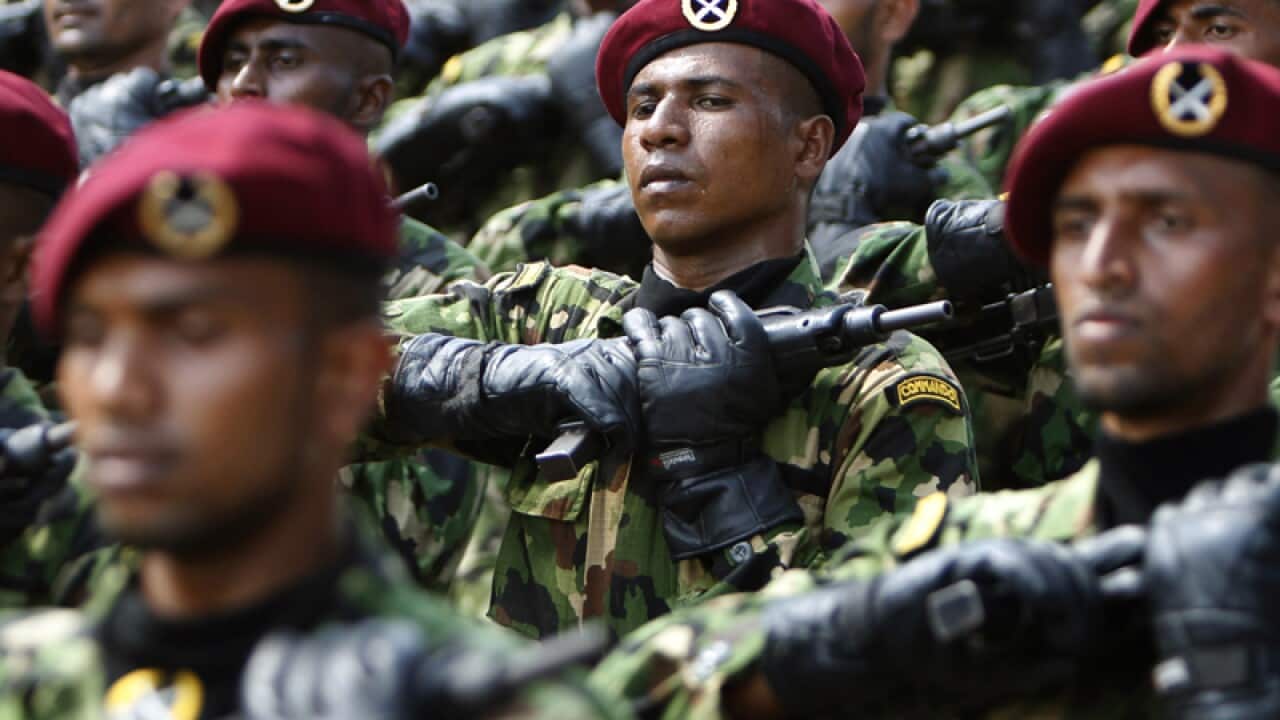 Sri Lankan army soldiers