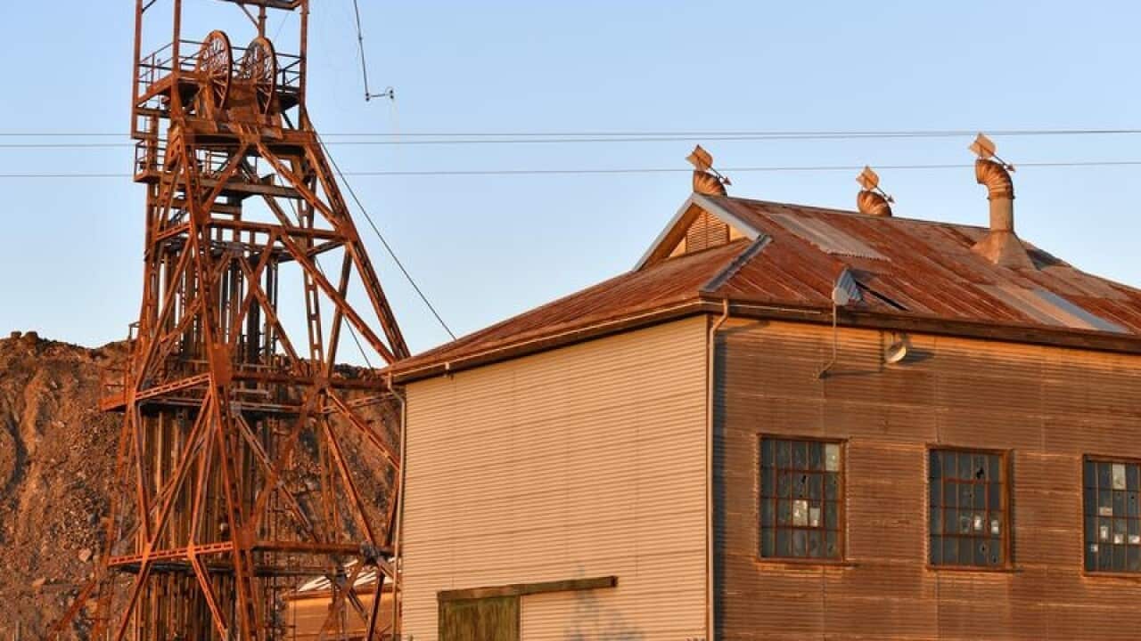 The remains of a disused BHP mining facility.