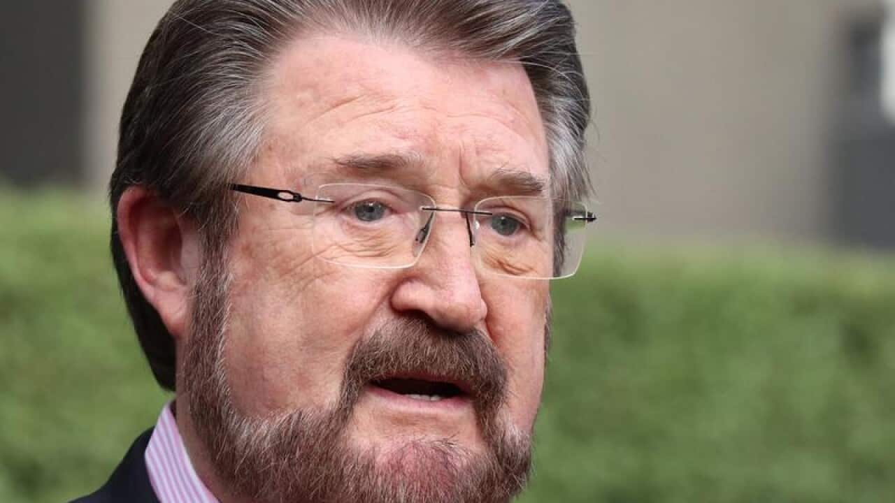Derryn Hinch in Melbourne