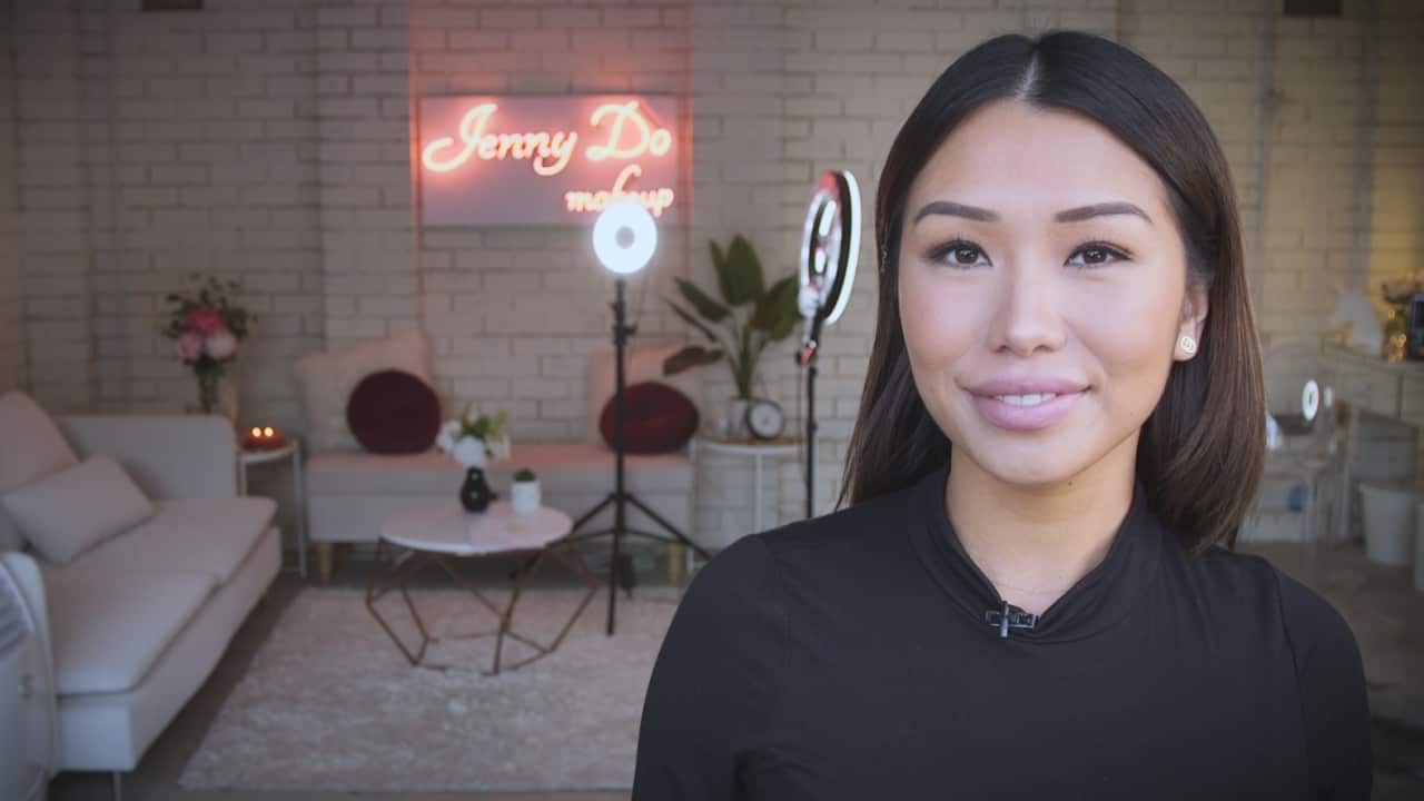 Jenny Do at her makeup studio in Sydney