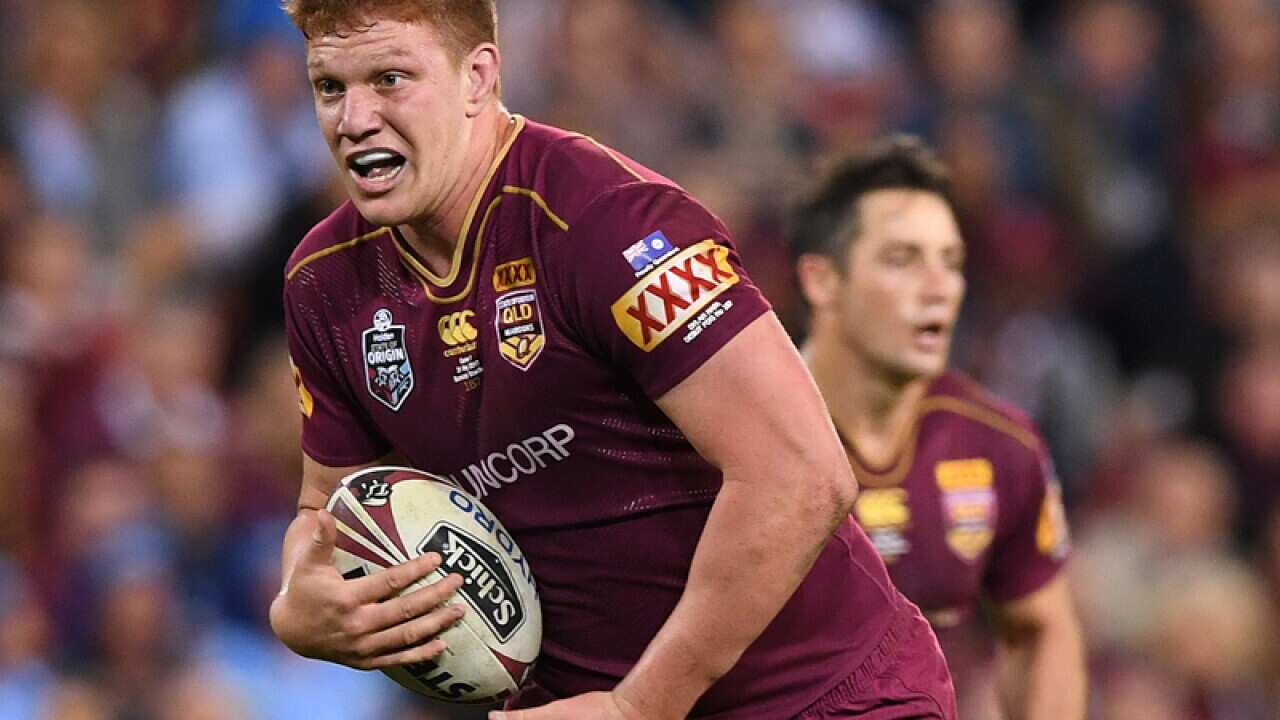 Dylan Napa of the Queensland Maroons