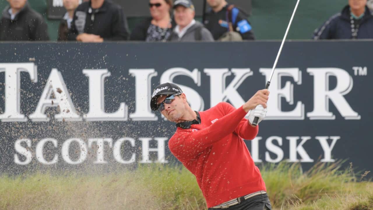 Adam Scott at the Australian Masters Golf Tournament