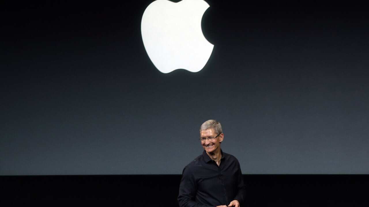 Tim Cook at an Apple product launch.