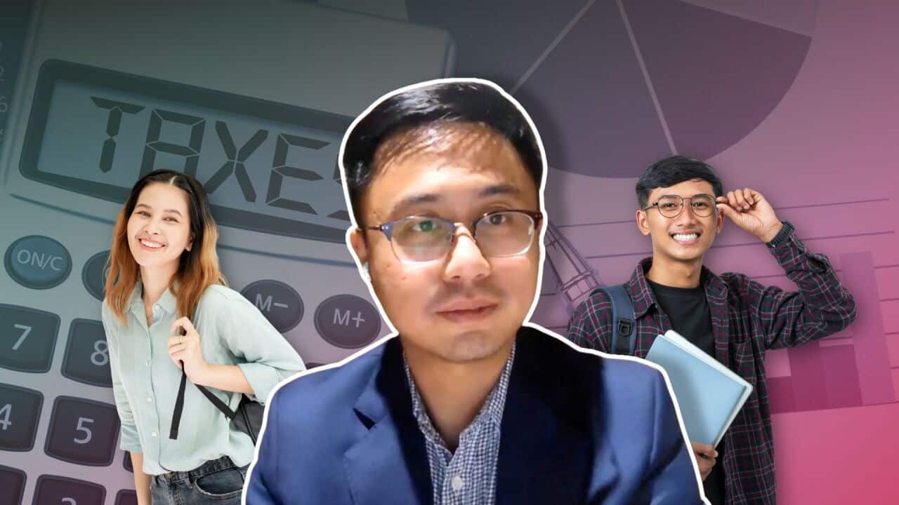 Lắng nghe chuyên viên Long Nguyễn chia sẻ những khoảng phí mà du học sinh dễ bỏ qua khi khai thuế. Nguồn hình: SBS Tiếng Việt / Canva