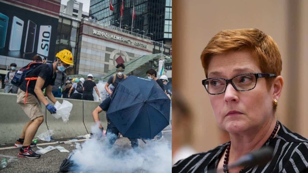 Foreign Minister Marise Payne has warned Hong Kong's government it "risks inflaming a delicate and sensitive situation".