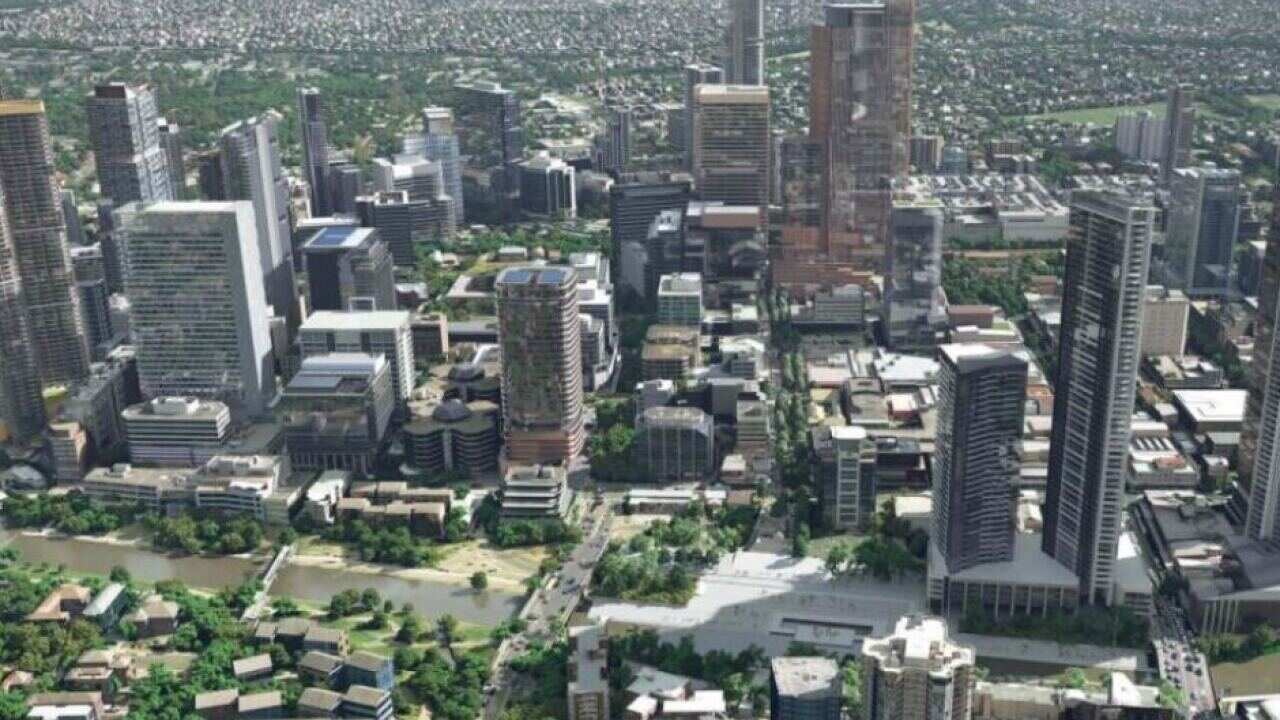 An artist's impression of what Parramatta's skyline could look like in the future.