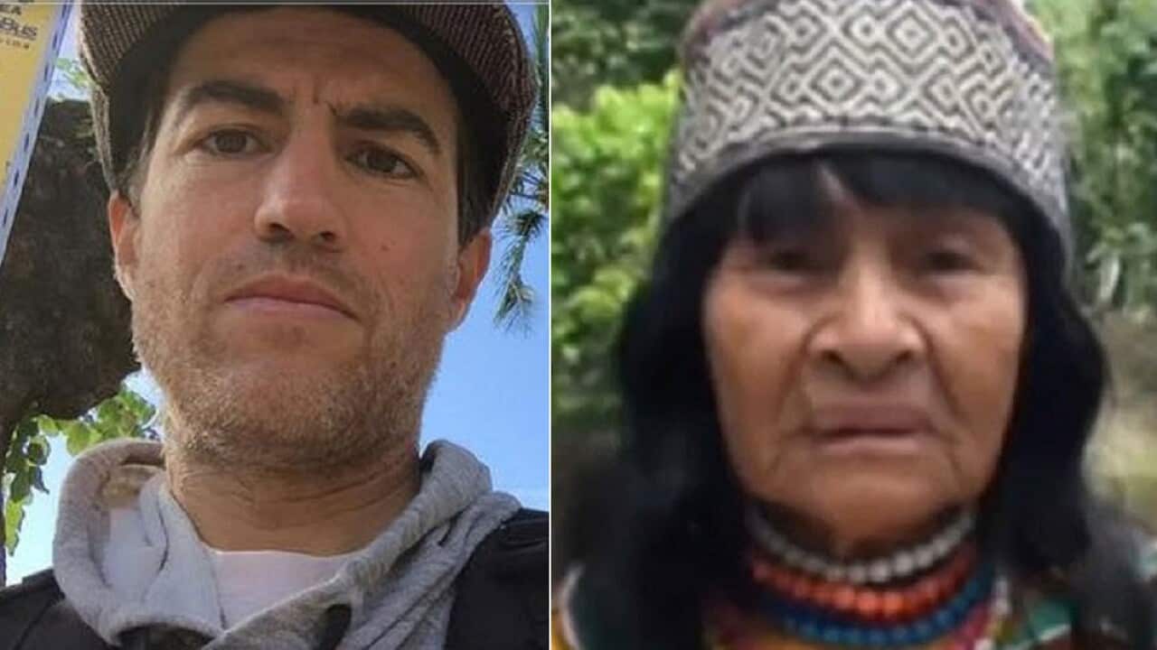 Canadian Sebastian Woodroffe (left) was lynched over the death of plant healer Olivia Arevalo (right) in Peru.