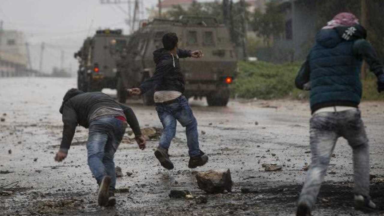 Palestinian protesters