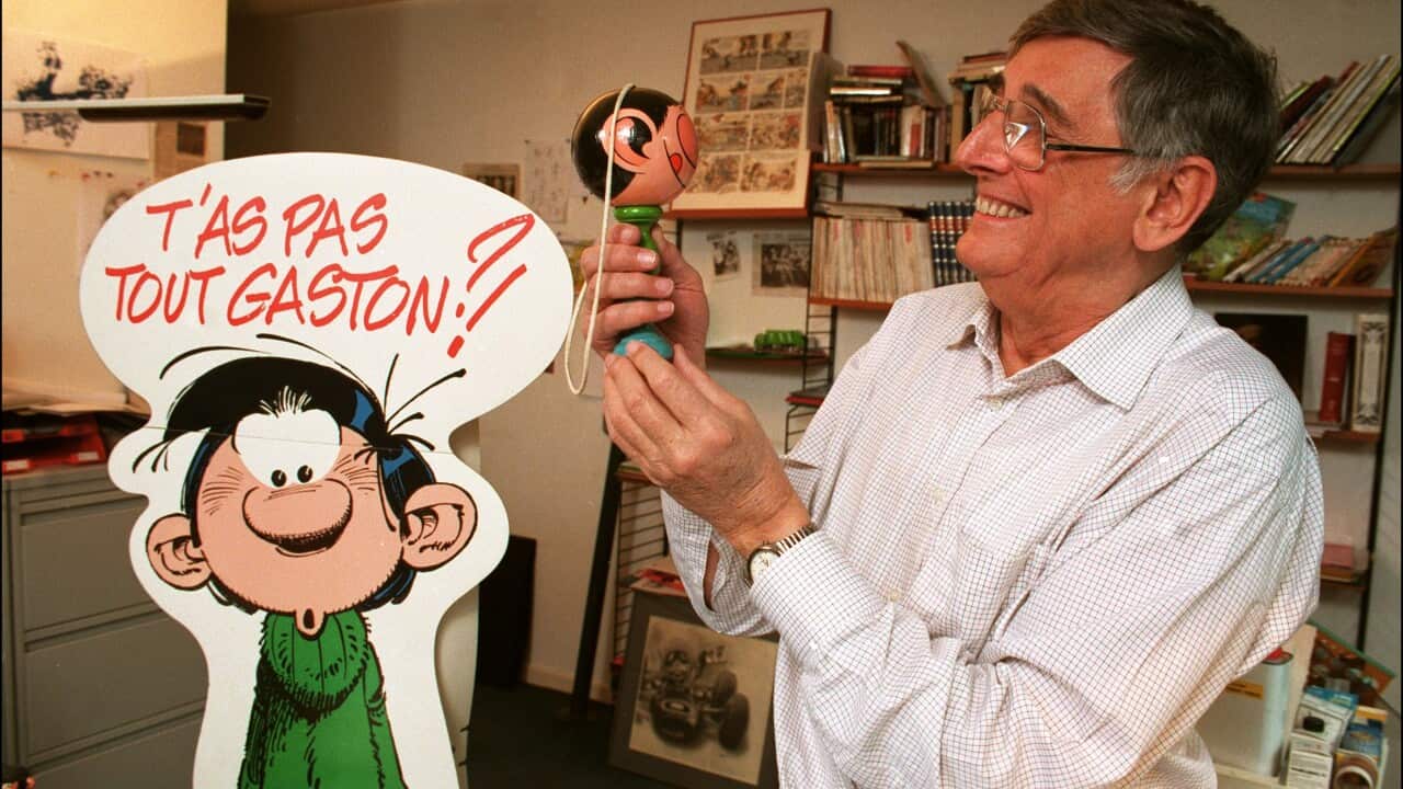 Franquin, Creator Of 'Gaston Lagaffe' And 'Marsupilami' On November 14th,1996 In Belgium.