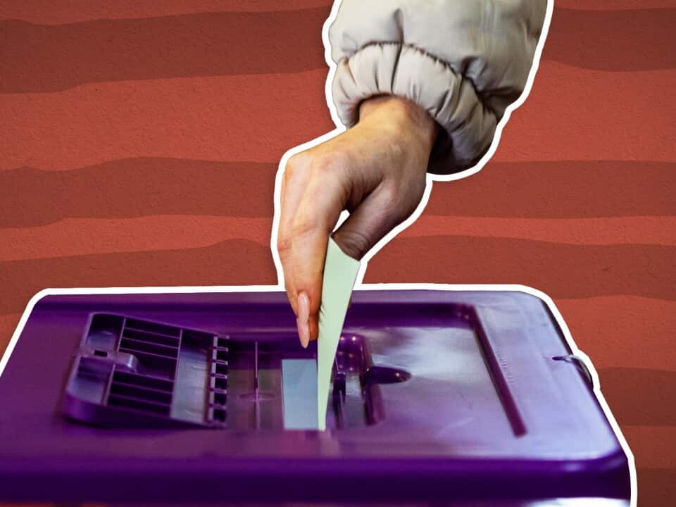 Ballot paper being put in a ballot box (SBS).jpg