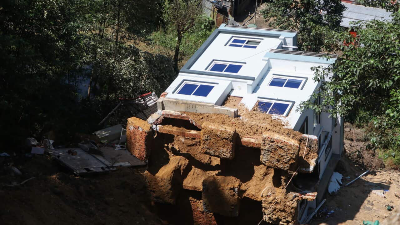 Heavy Rainfall Triggers Landslide in Dhapakhel