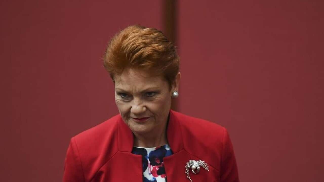 One Nation leader Pauline Hanson.
