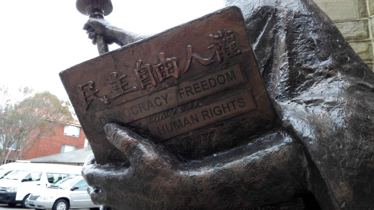 The Goddess of Democracy at the Uniting Church In Australia, Ashfield, Sydney