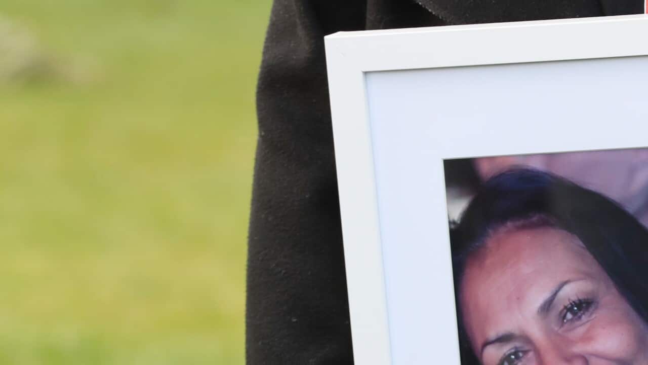 A smoking ceremony is held at Kings Domain Park in Melbourne before the Coroners Inquest Tanya Day's death, Monday, August 26, 2019.