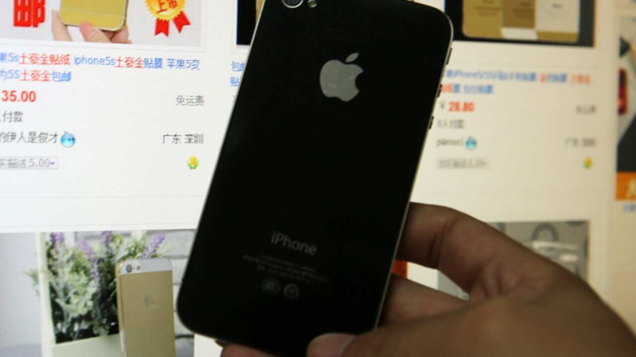 An Apple iPhone