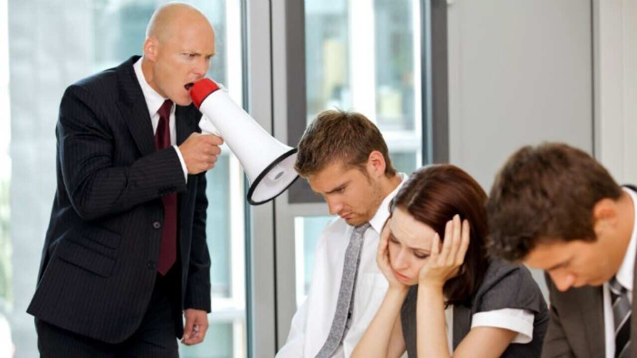 Employees at work