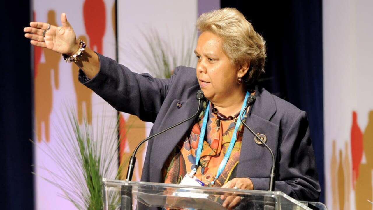 Signee Jackie Huggins of the National Congress of Australia's First Peoples