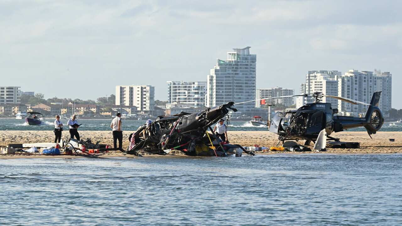 HELICOPTER COLLISION GOLD COAST