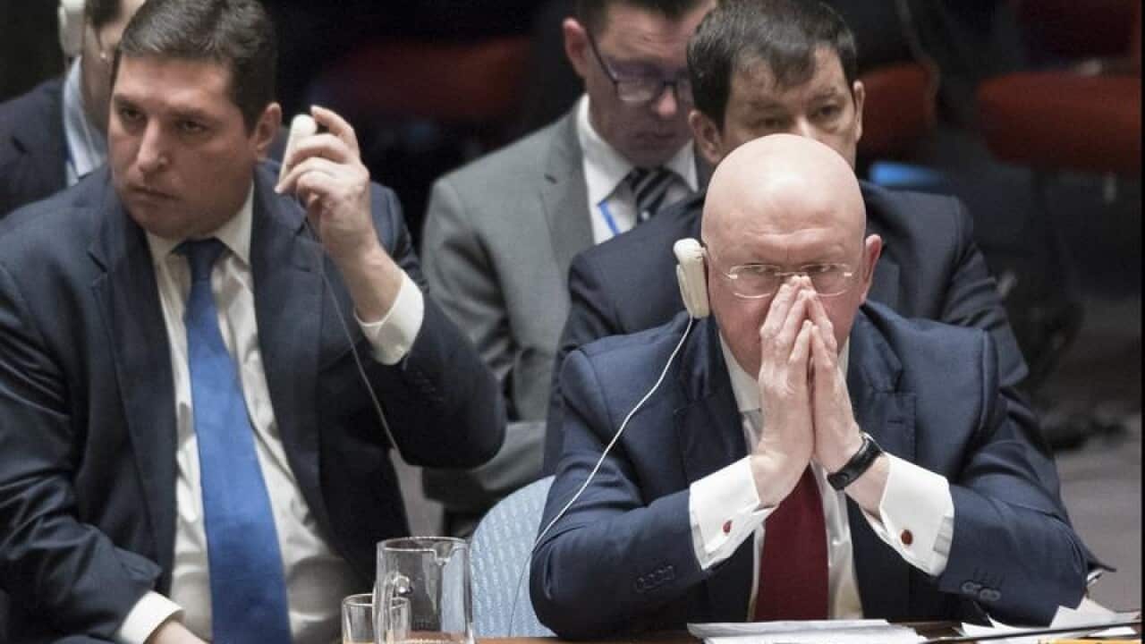 Russian Ambassador to the UN Vassily Nebenzia on Saturday.