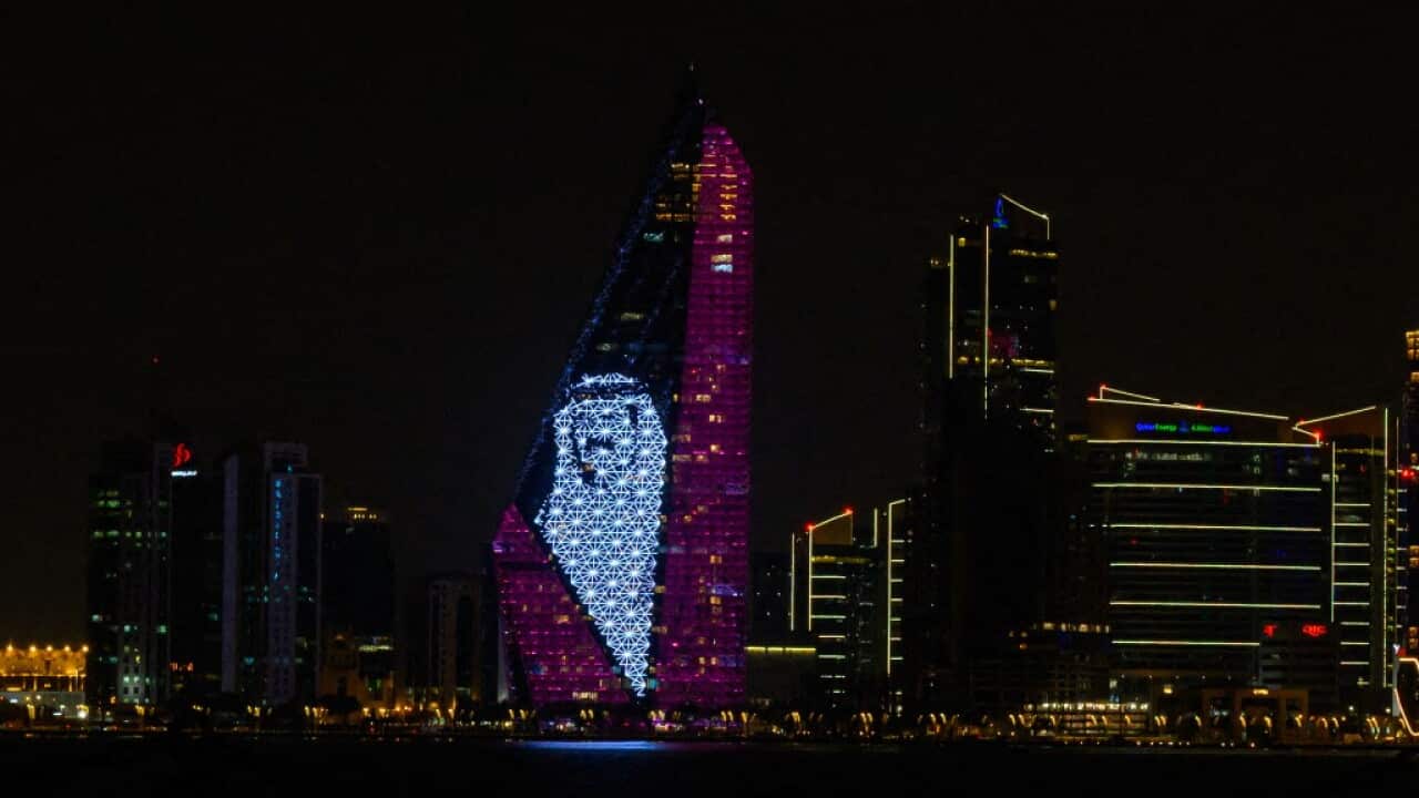 Portraits Of The Late Former Emir Of Qatar, Sheikh Hamad Bin Khalifa Al Thani