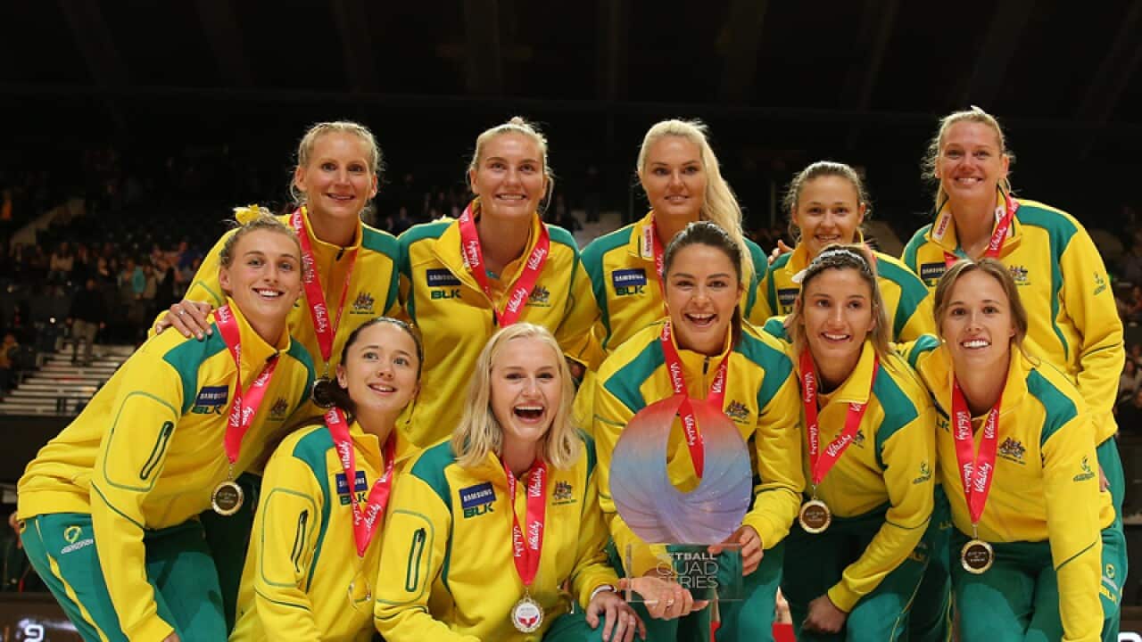 The Australian Diamonds netball squad