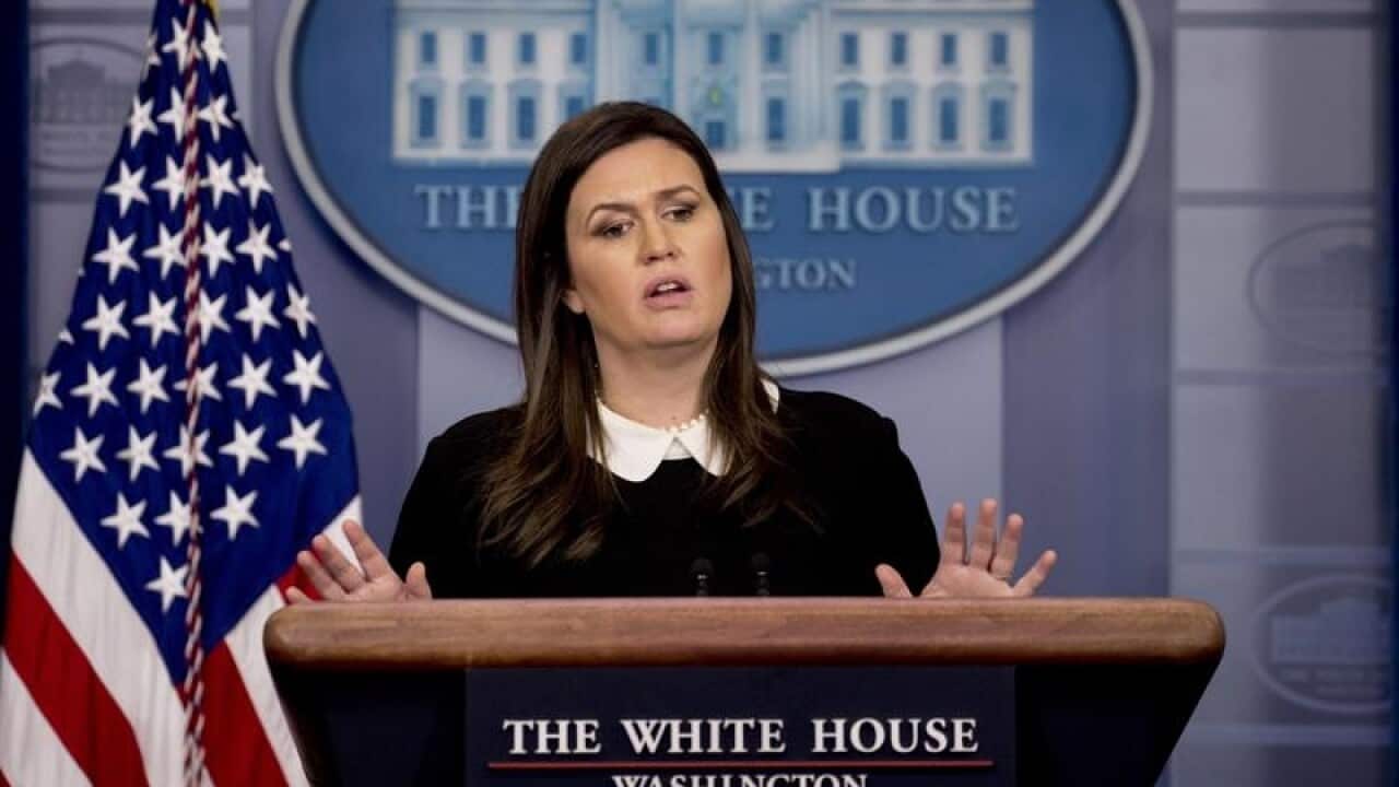 Former White House press secretary Sarah Huckabee Sanders now works for Fox.