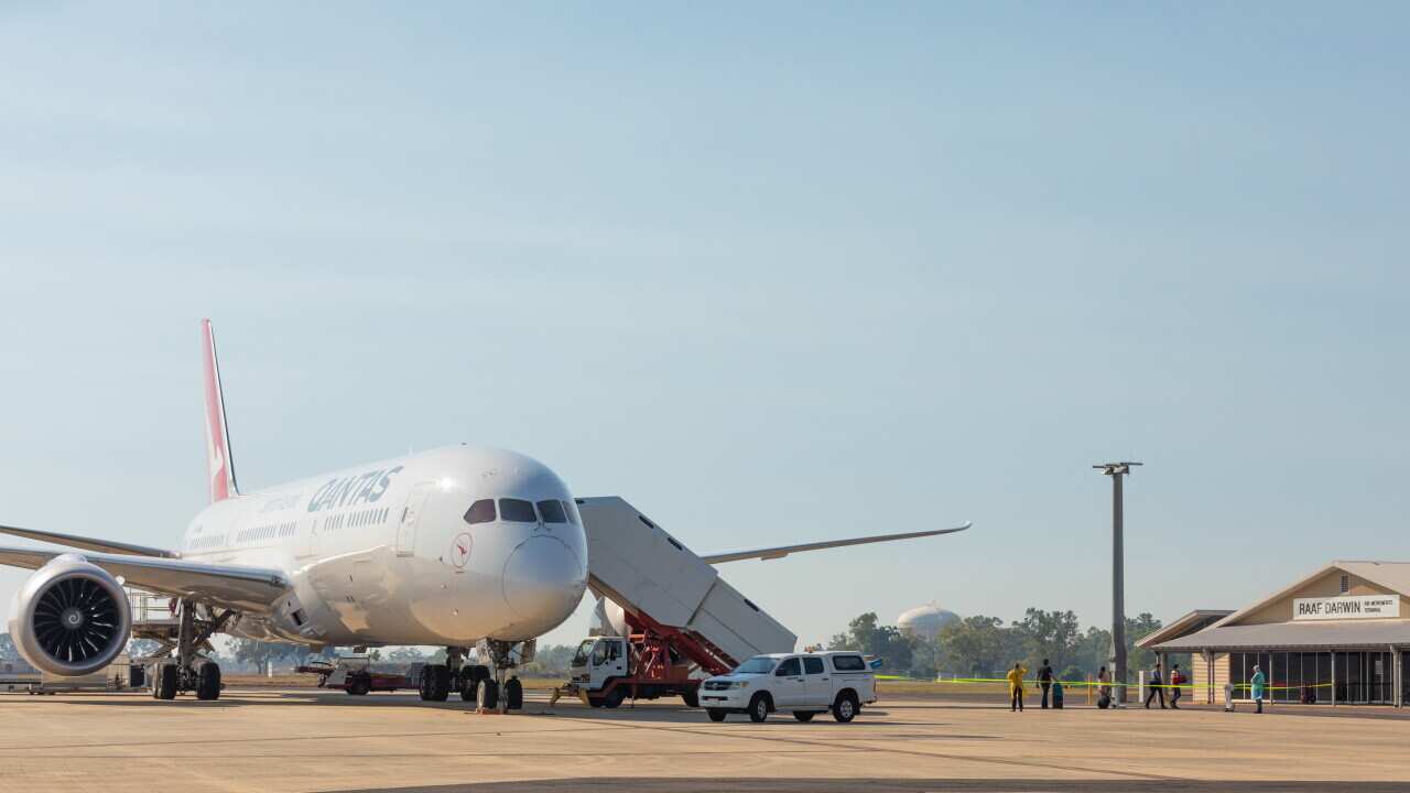 The second repatriation flight from India has landed in Darwin