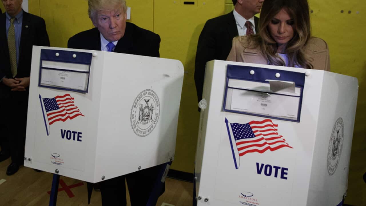 Donald Trump and wife Melania cast their ballots