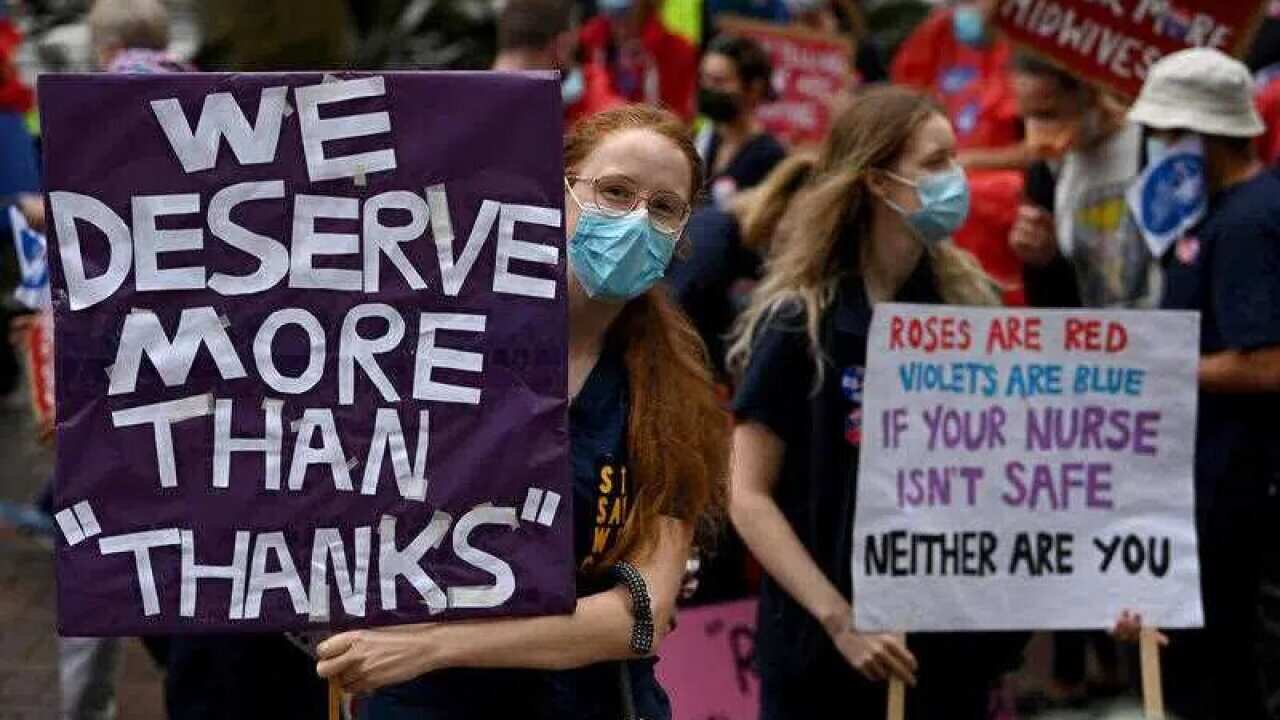 Workers are demanding better wages and conditions.