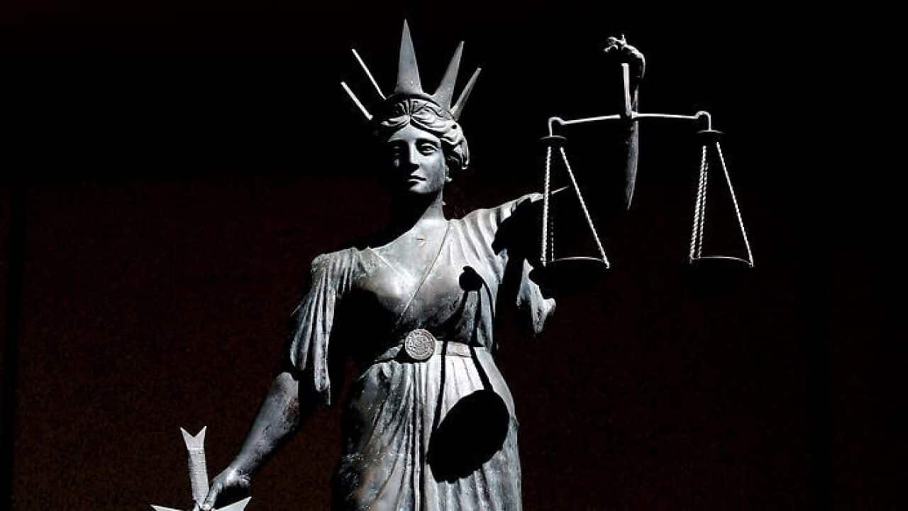 Stock picture of a statue of 'Lady Justice'