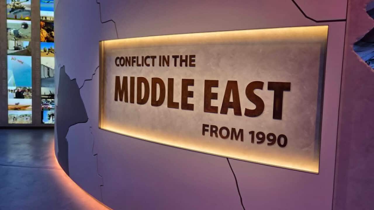 جناح الصراعات في الشرق الاوسط في المتحف الحربي الاسترالي.png