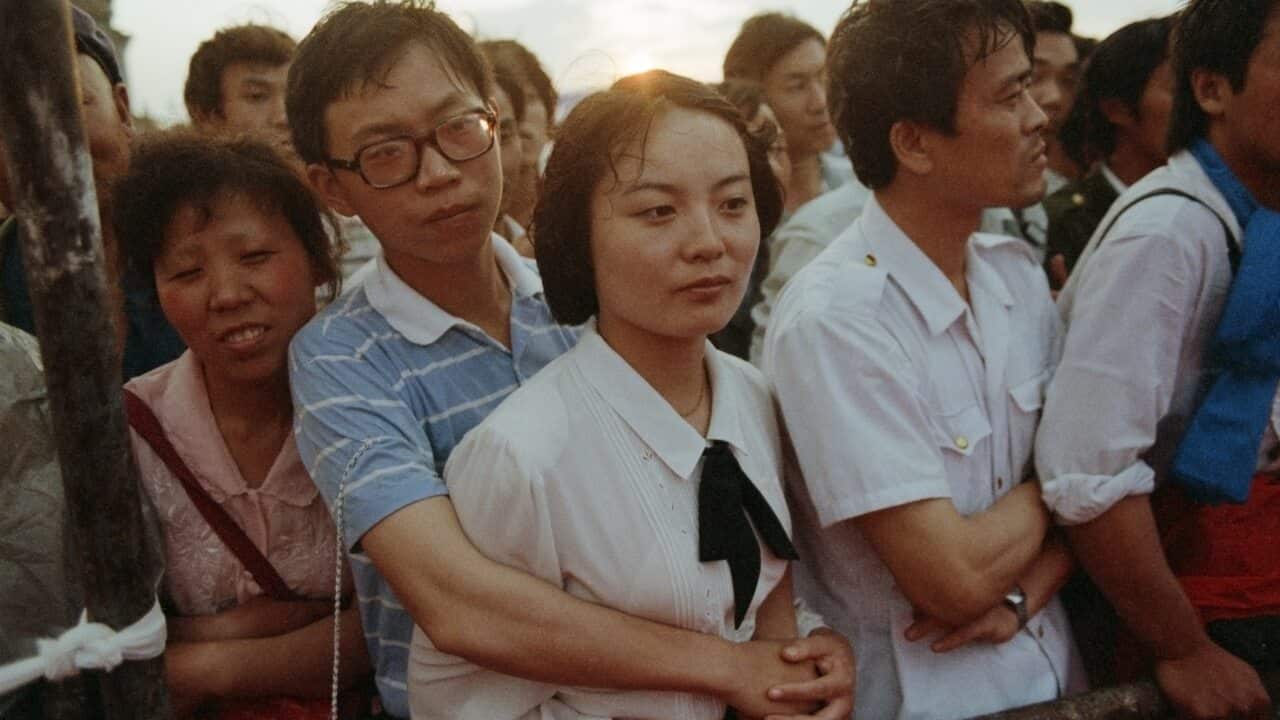 Couple in Tiananmen Square
