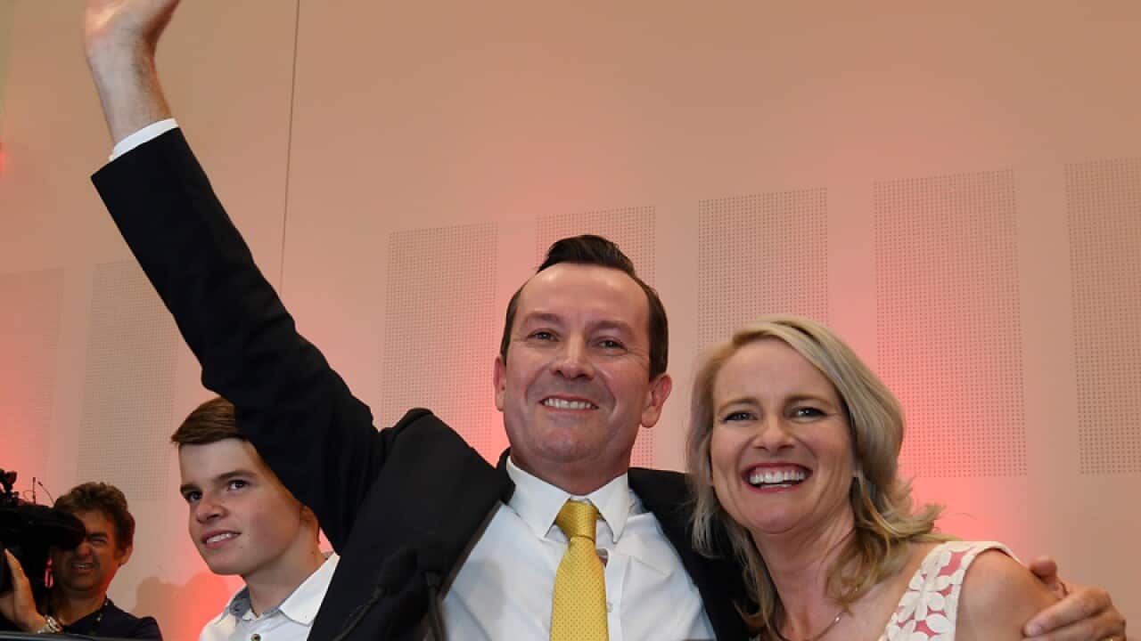 Premier-elect West Australian Labor leader Mark McGowan and his wife