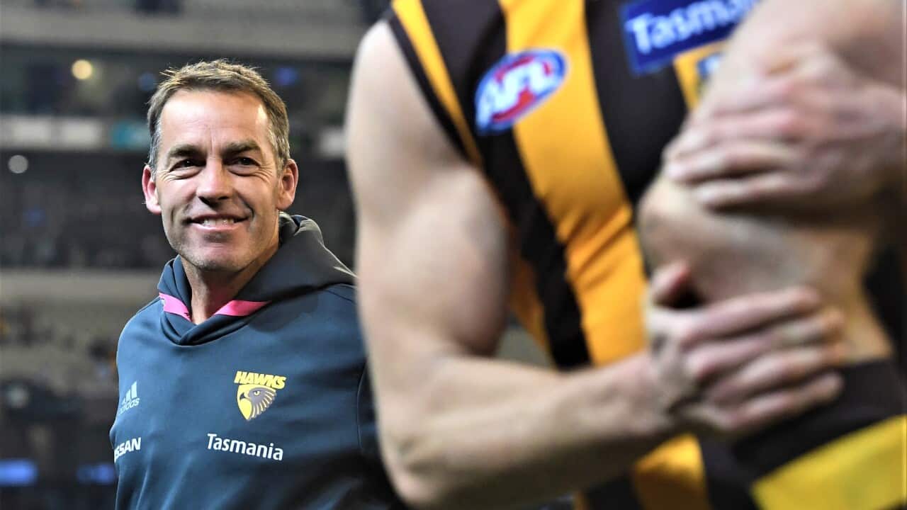Former Hawks coach Alastair Clarkson.