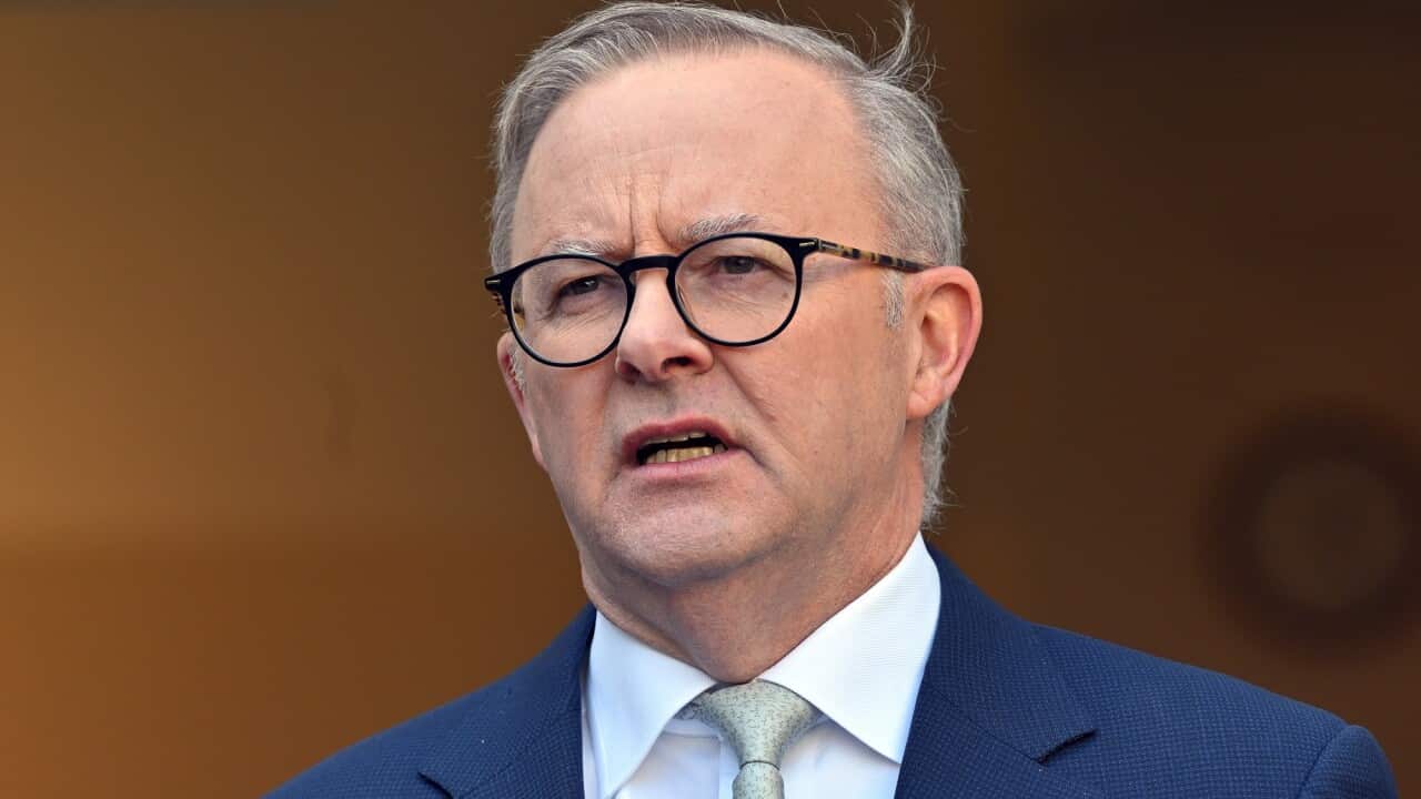 Australian Prime Minister Anthony Albanese speaks to media during a press conference (AAP).png